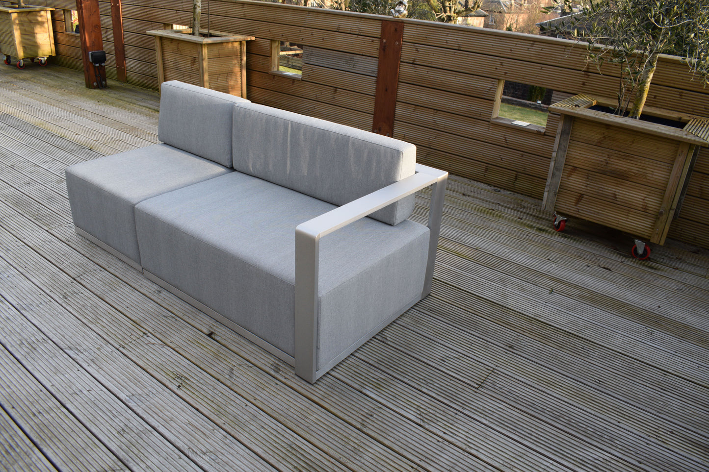 Oslo 9 Seat Aluminium Outdoor Sofa Dining Set