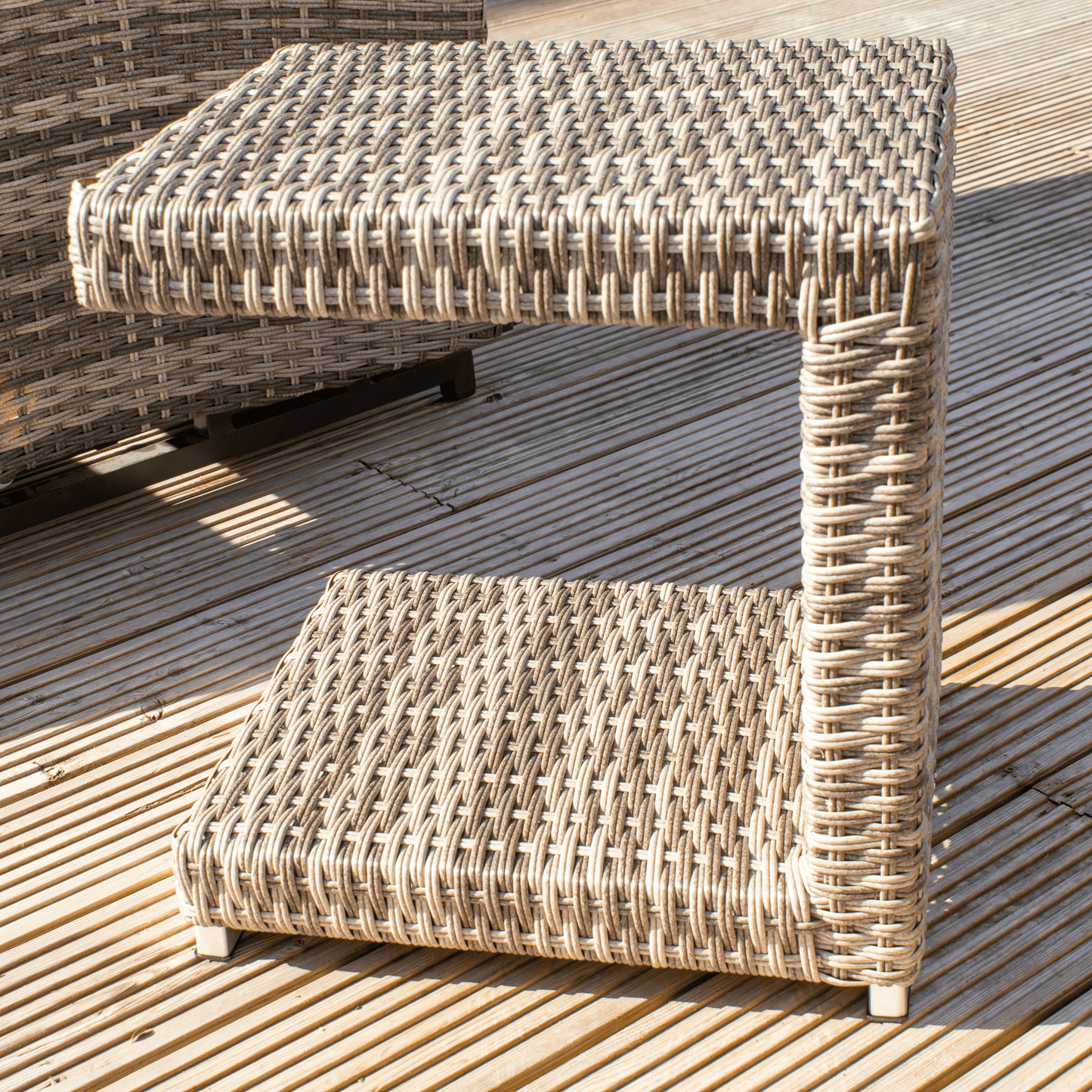 Jane - 4 Seat Rattan Set With Gas Fire Table and Side Table