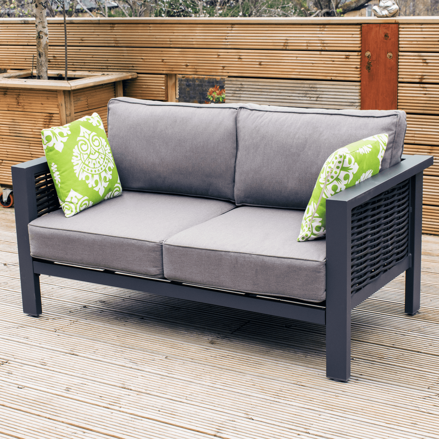 Dallas - 4 Seat Rattan Set With Gas Fire Table