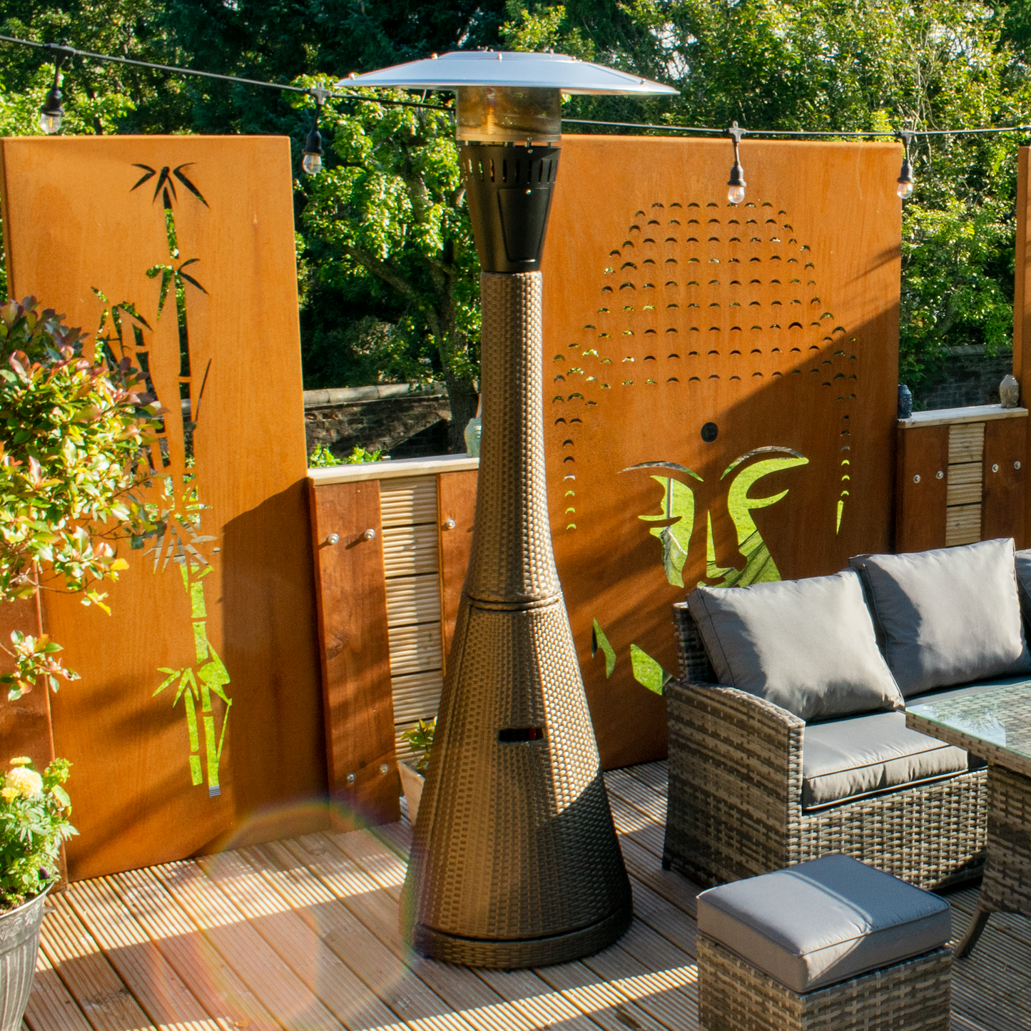 Rattan Gas Patio Heater