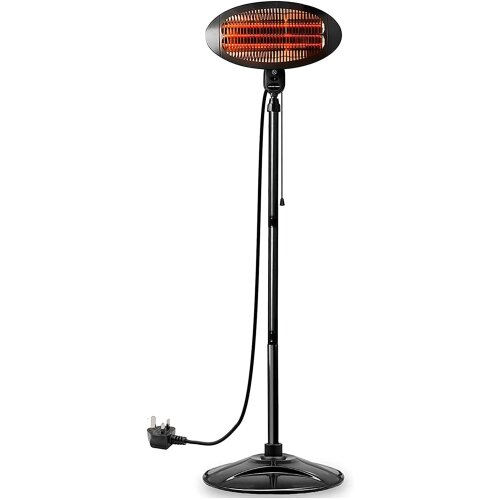 Love Burn 2000W Electric Quartz Patio Heater, Freestanding Portable Heater, Indoor or Outdoor Use
